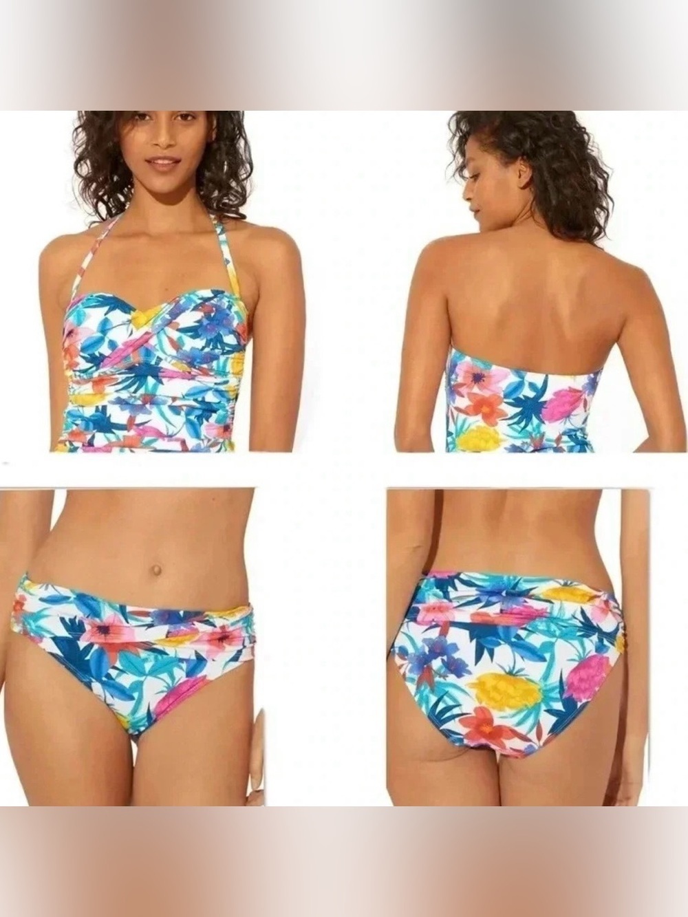 Bleu Rod Beattie A Place In The Sun Twist Front Tankini Top and Bottom Size 6